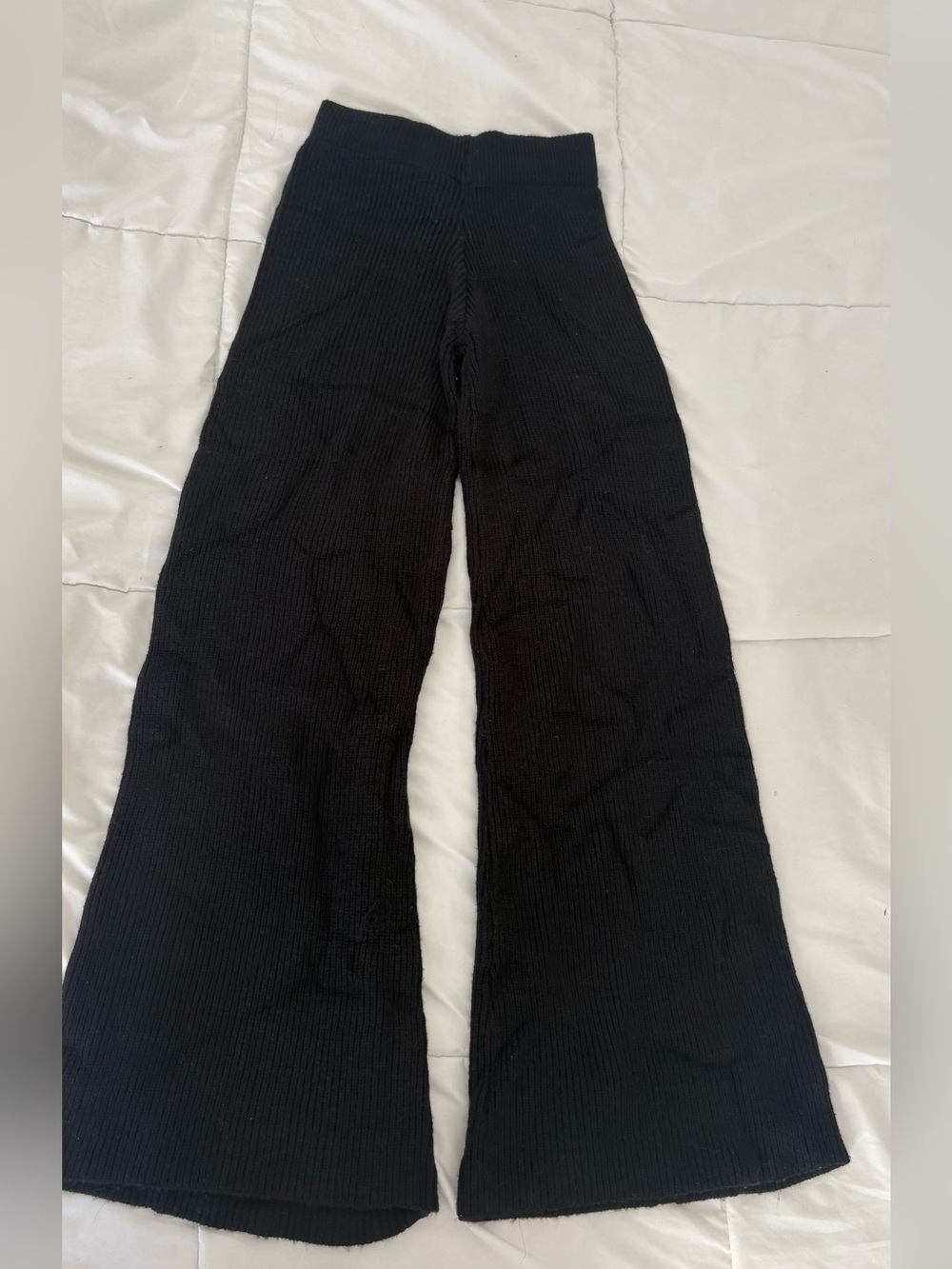 Sincerely Jules Black Knit Flare Pants